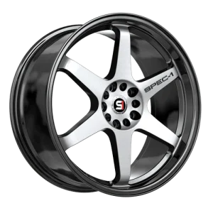 Spec-1 Racing – SPT-33 – Black – 17″x8″ 38mm – Summer Wheels – SPT-331782338BM